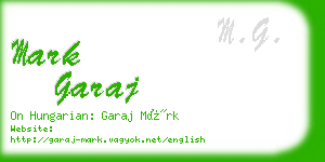 mark garaj business card